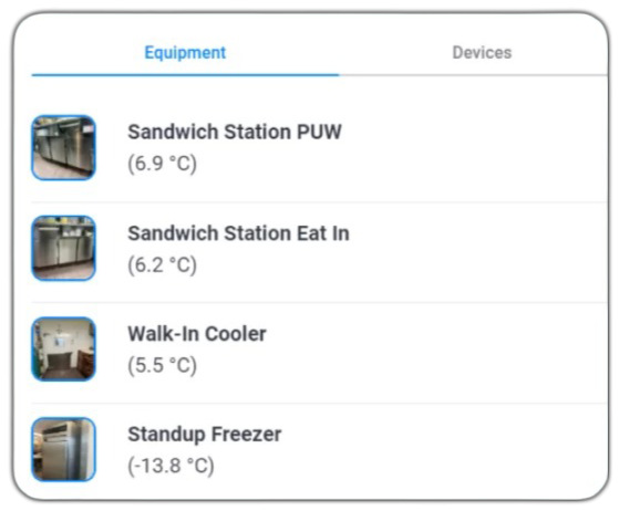 Consistency Equipment locations